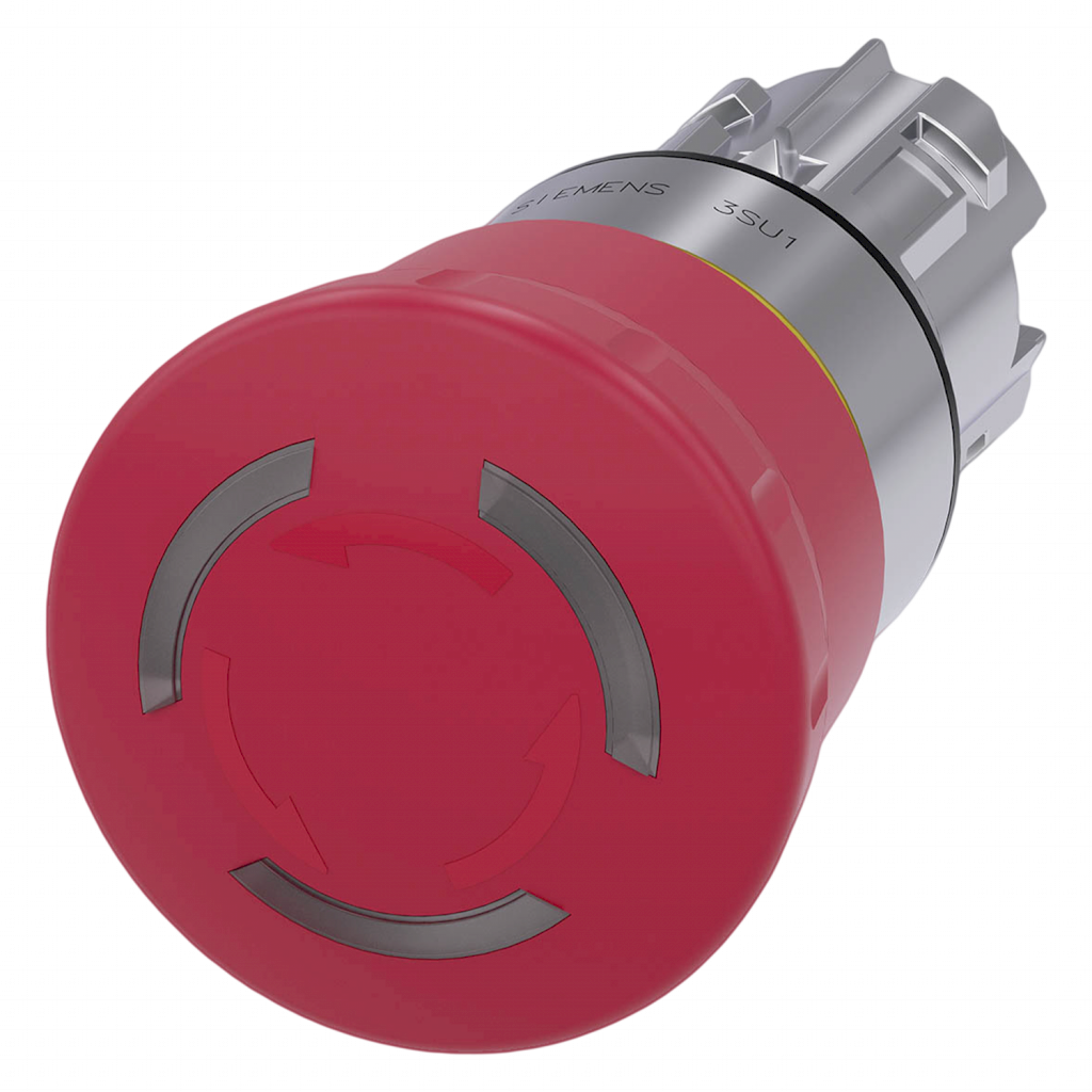 PULSADOR HONGO ACT MET ILUM EMERG. ROJO PULS-GIR 3SU1051-1HB20-0AA0