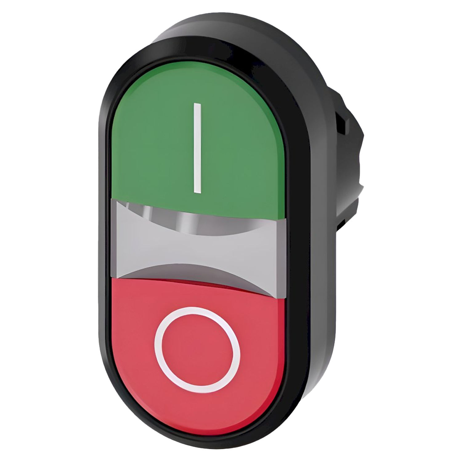 [24129] Cabezal Pulsador 3SU Doble ACT Rasante Luminoso S/Soporte 0-i Rojo/Verde Siemens