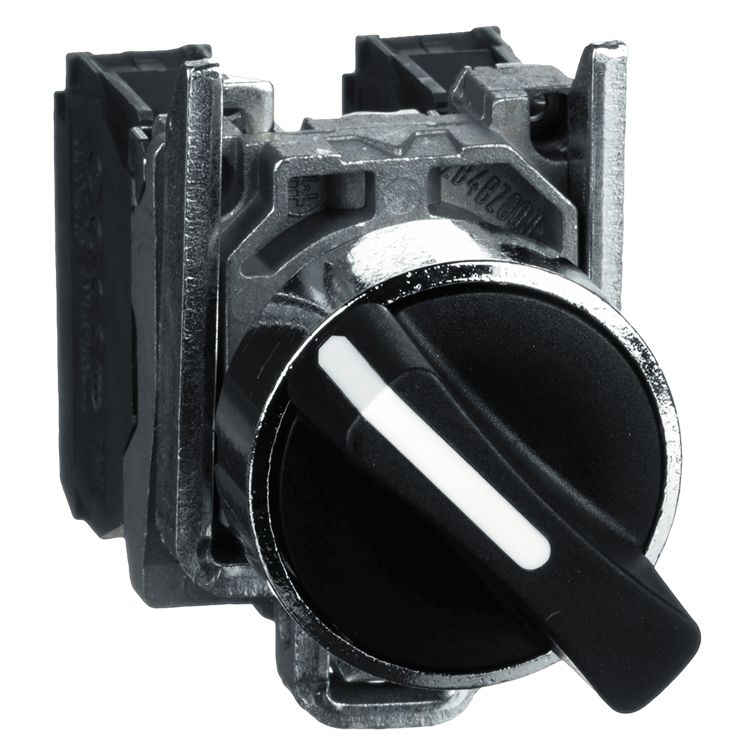 Perilla XB4 Metálica 2 Posiciones 1NA+1NC Maneta Corta Schneider Electric