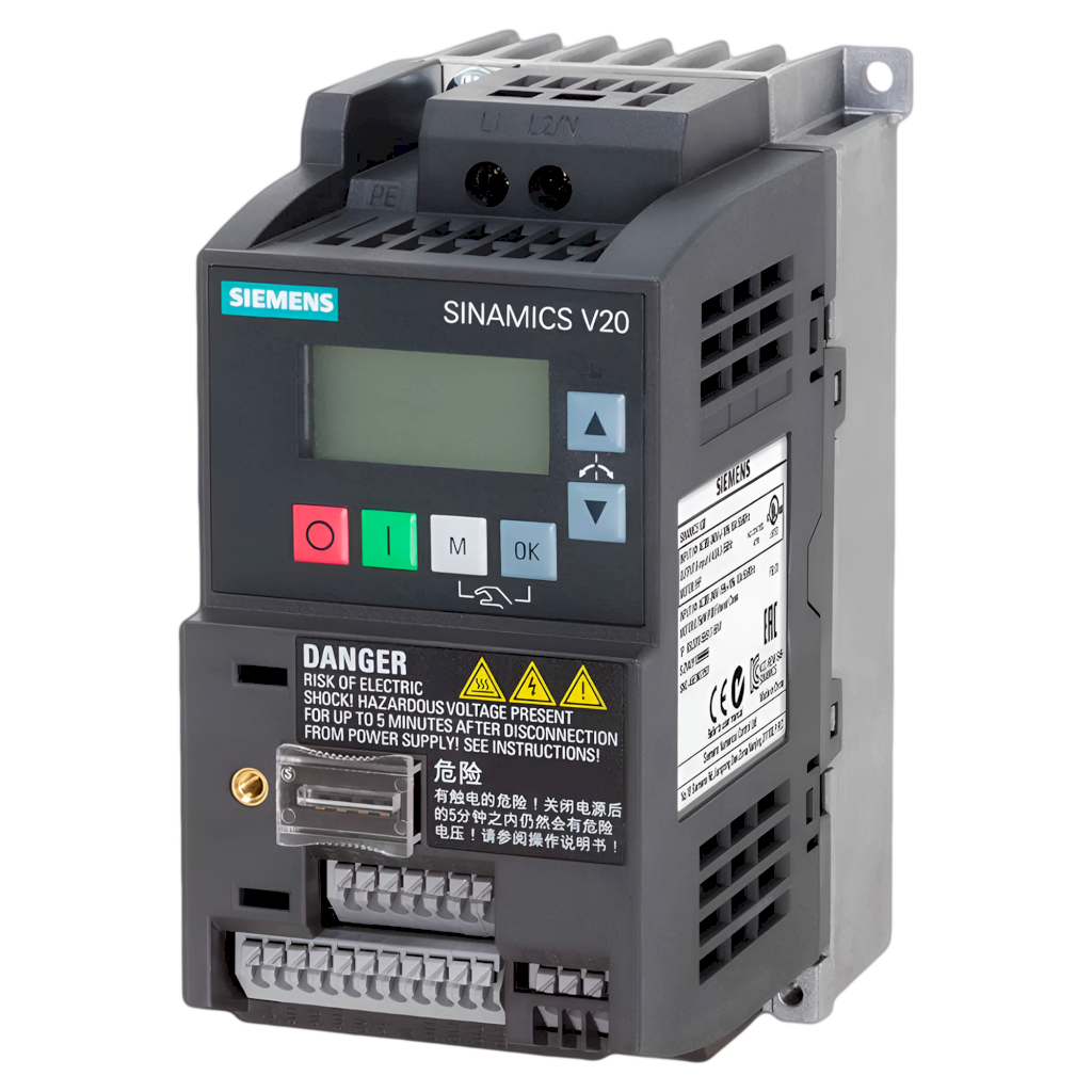 VARIADOR V20 220V 0,12kW/0,17HP USS/MB S/F 100365754