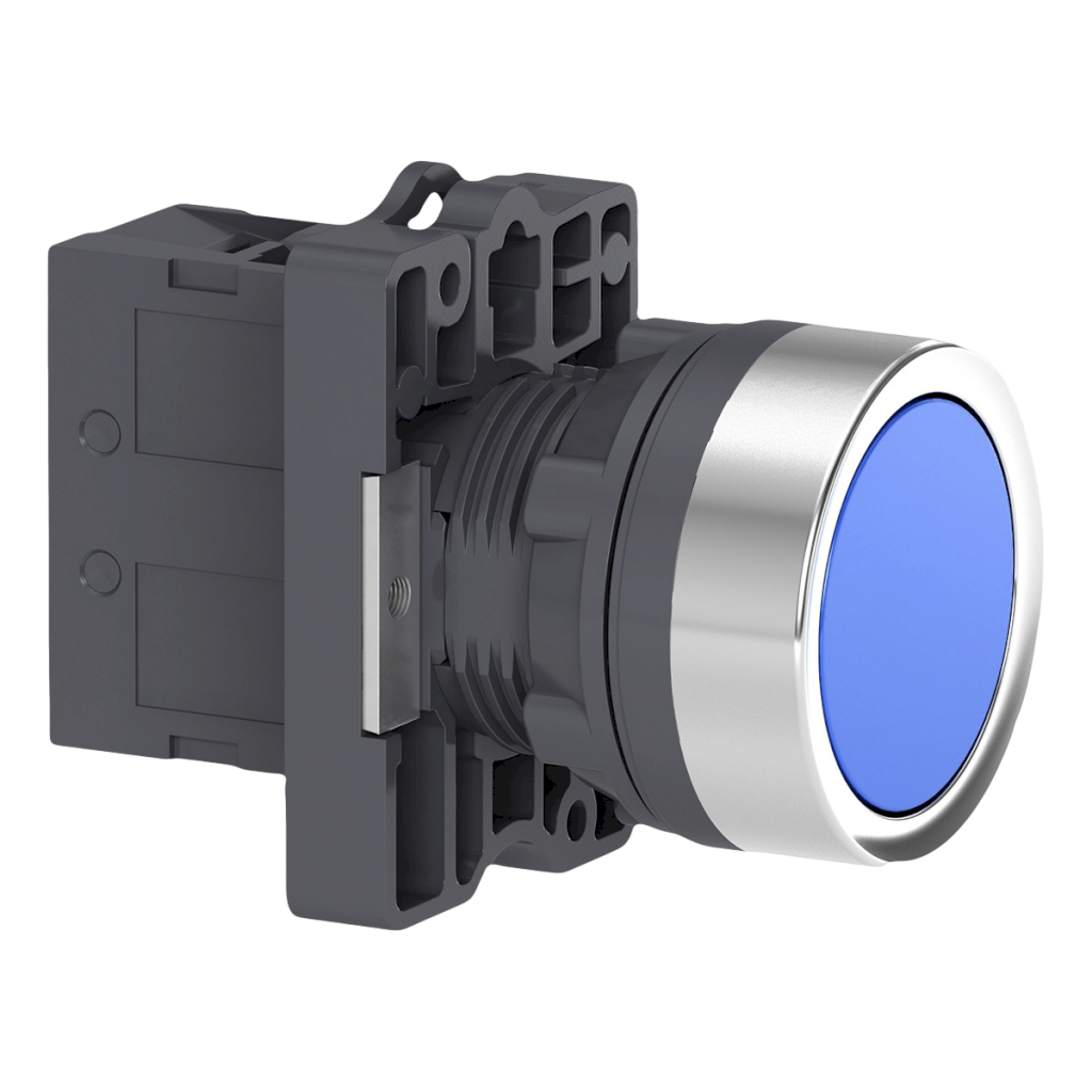 PULSADOR XA2 PCO RASANTE 1NA AZUL XA2EA61