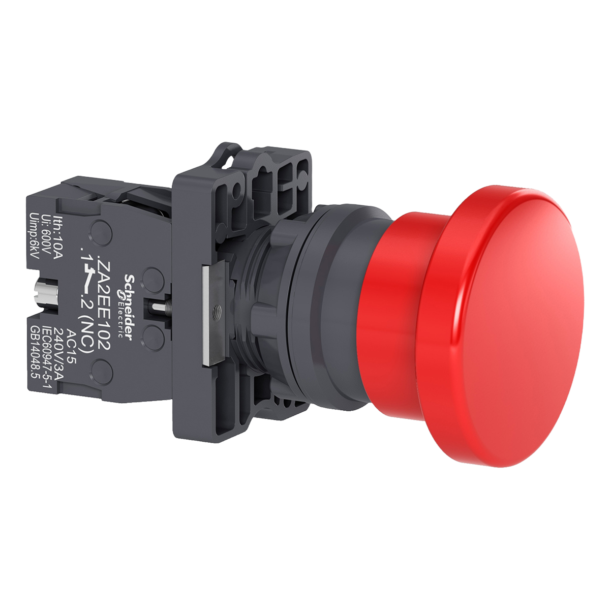 [26013] Pulsador XA2 Plástico Rojo 1NC Schneider Electric