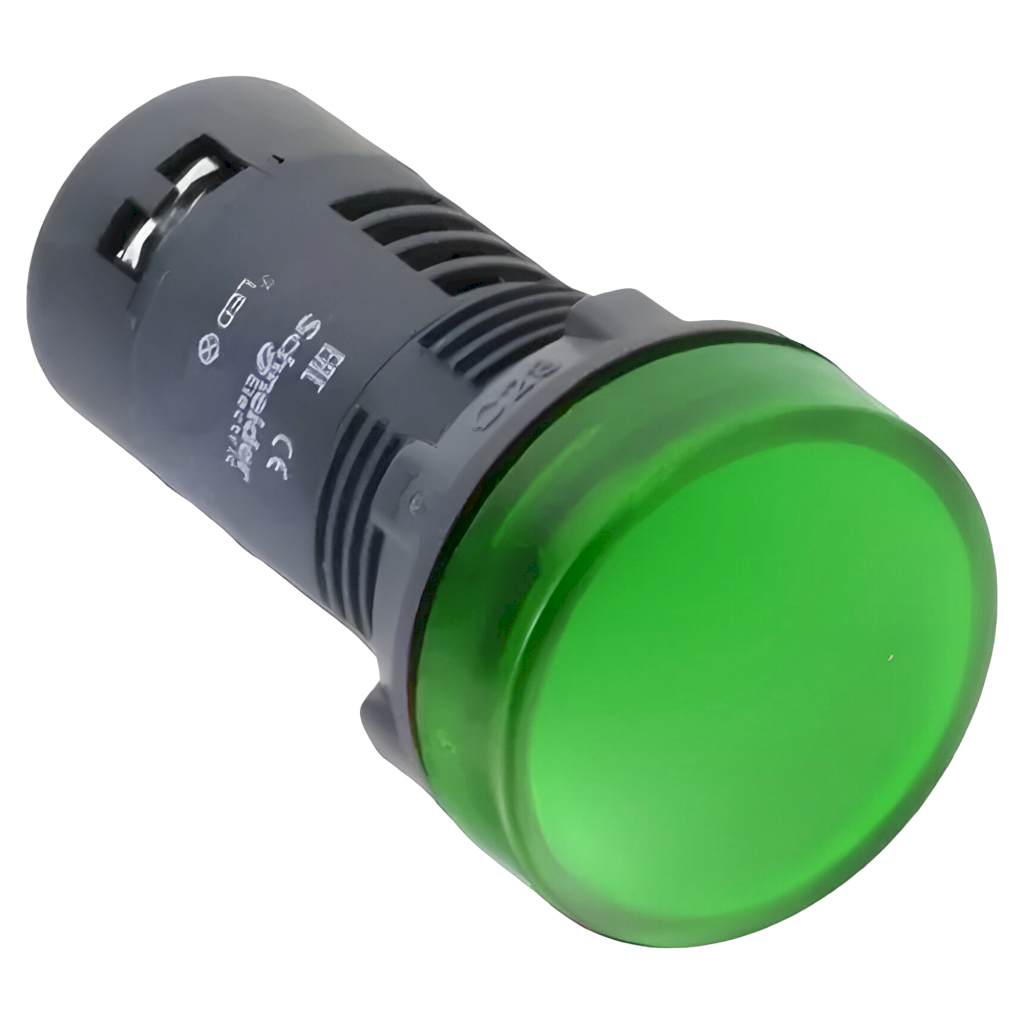 Ojo de Buey XA2 Plástico 24VCA/VCC 22mm Verde Schneider Electric