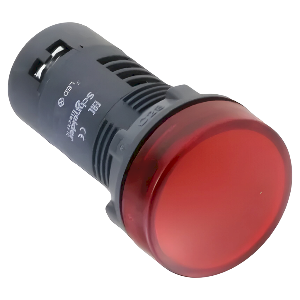 Ojo de Buey XA2 Plástico 24VCA/VCC 22mm Rojo Schneider Electric