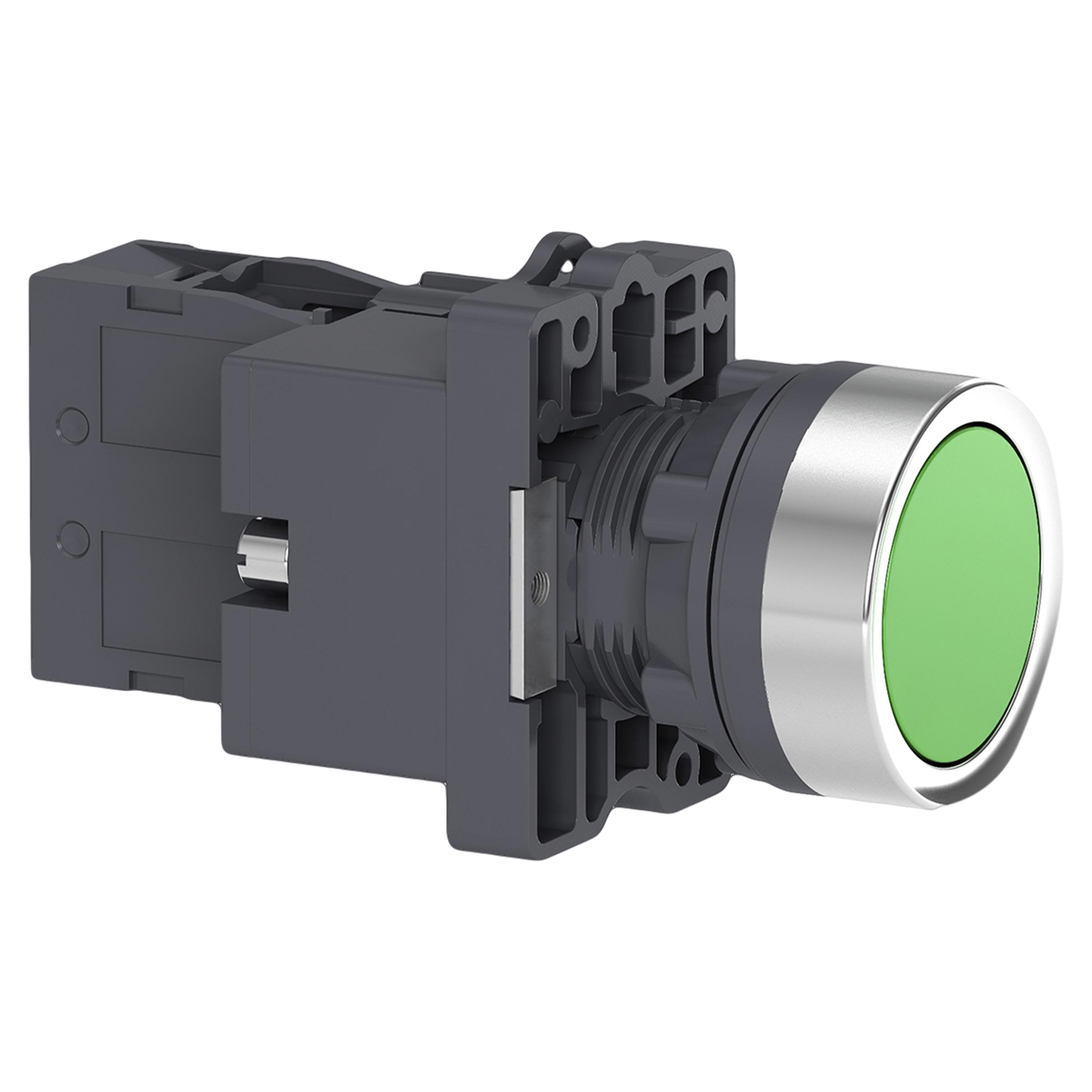 Pulsador Luminoso XA2 Plástico 220VCA/VCC 24VCC Rasante 1NA Verde Schneider Electric