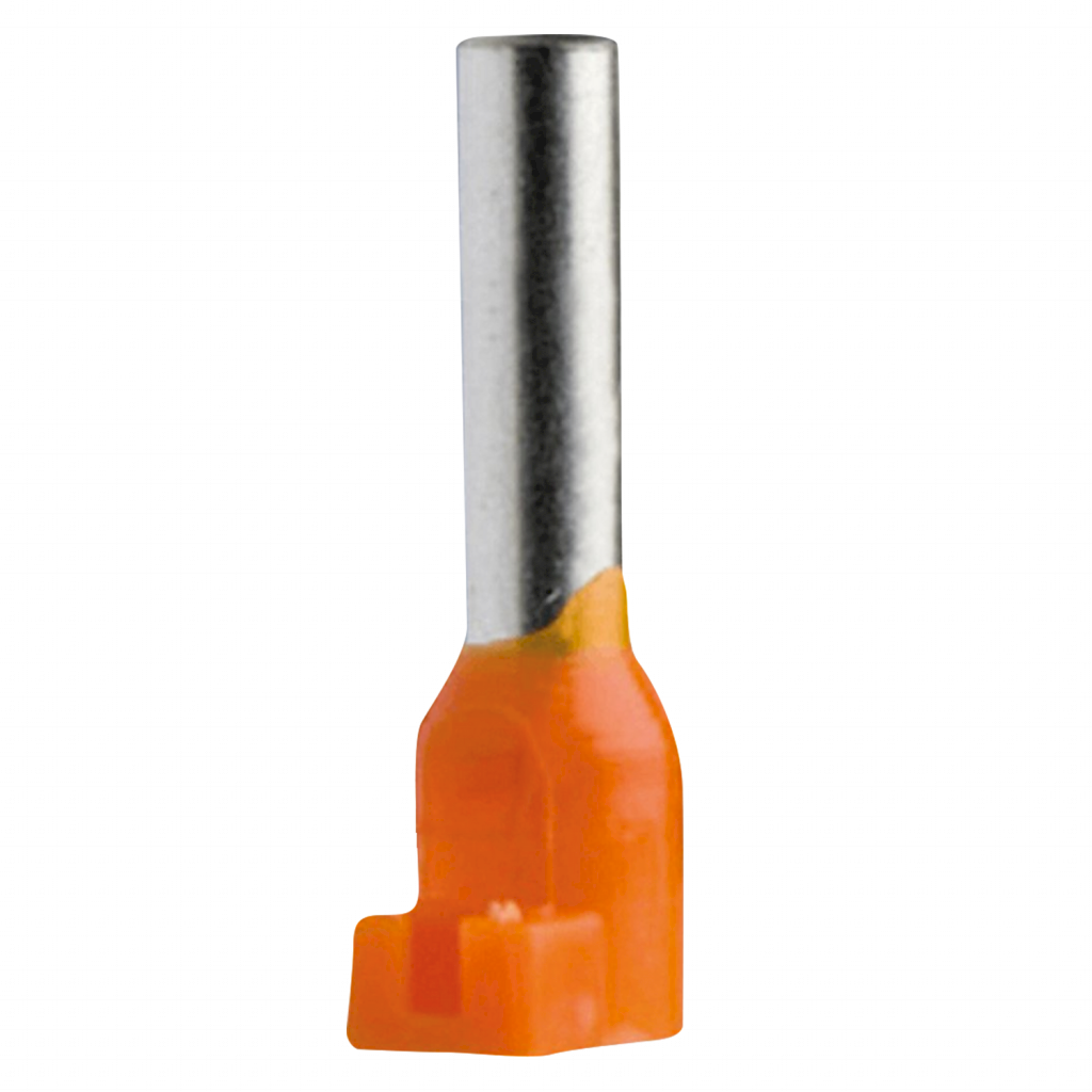 PUNTERA TUBULAR PARA LENGUETA 4 MM2 LARGO (X100U) DZ5CA043