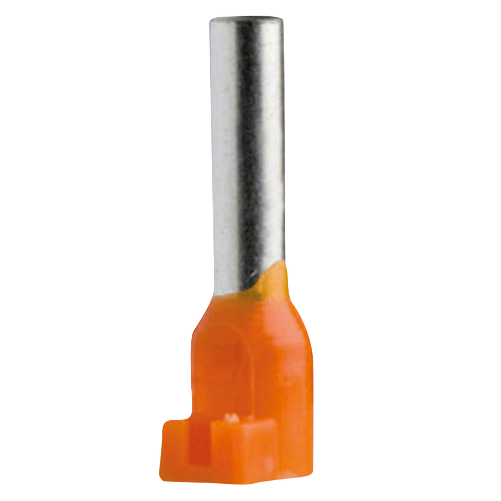 [26286] Puntera Tubular P/Lengueta 4mm2 18mm x100u Naranjas Schneider Electric