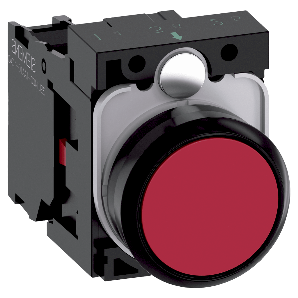 [27461] Pulsador 3SU1 Plástico Rojo 1NC Siemens