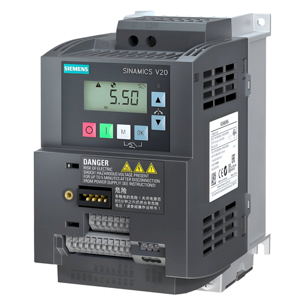 VARIADOR V20 220V 1,1kW/1,5HP USS/MB S/F 6SL3210-5BB21-1UV1