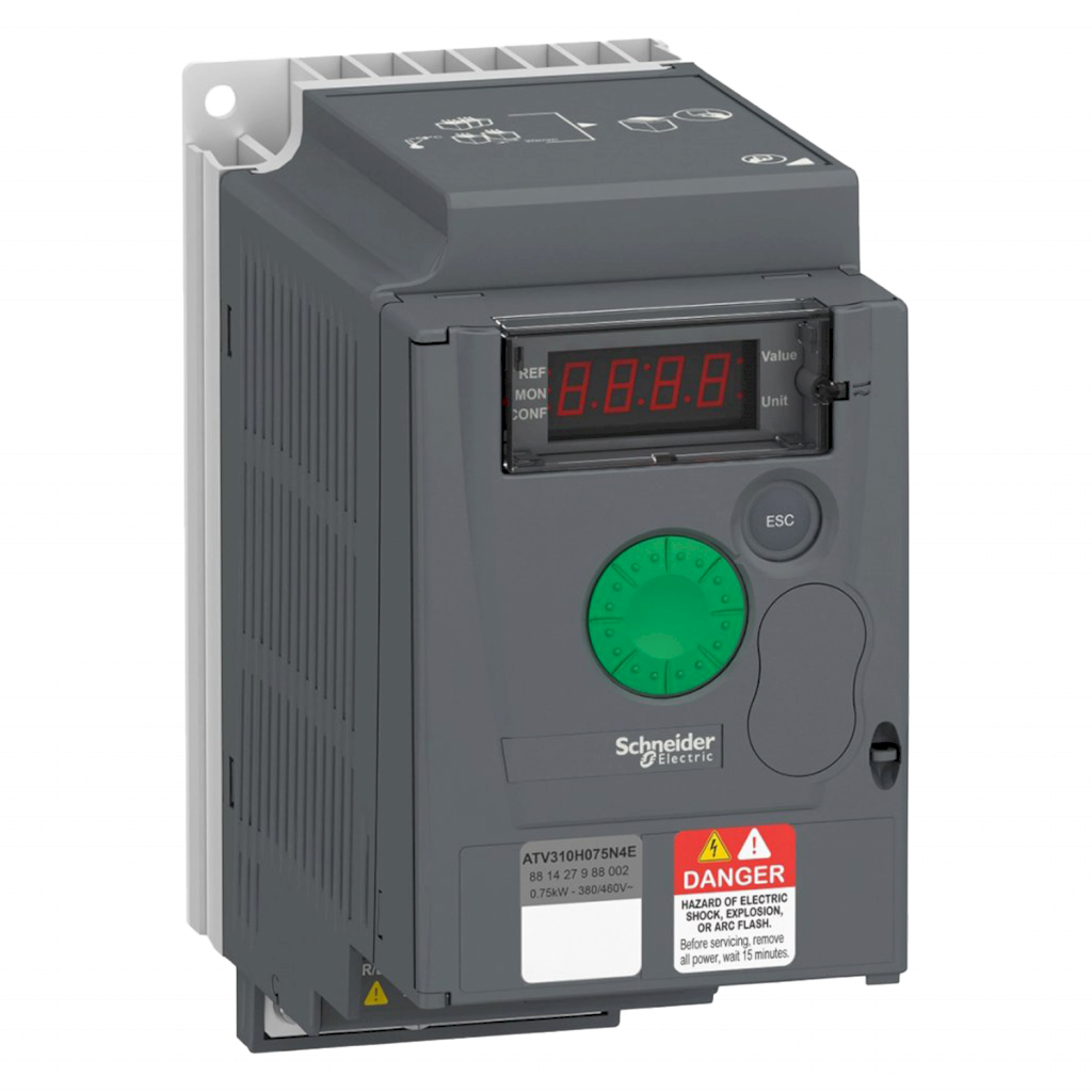 Variador ATV310 380VCA LO: 1,1kW/1,5HP HO: 0,75kW/1HP S/Filtro MB RTU Schneider Electric