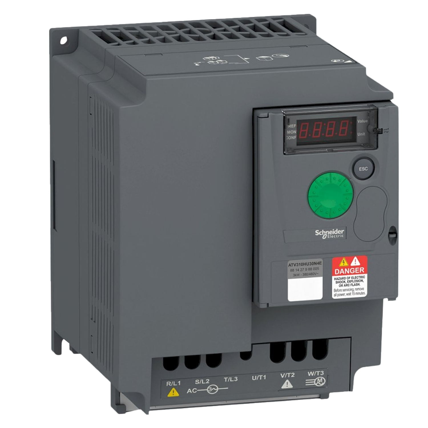 [28125] Variador ATV310 380VCA LO: 7,5kW/10HP HO: 5,5kW/7,5HP S/Filtro MB RTU Schneider Electric