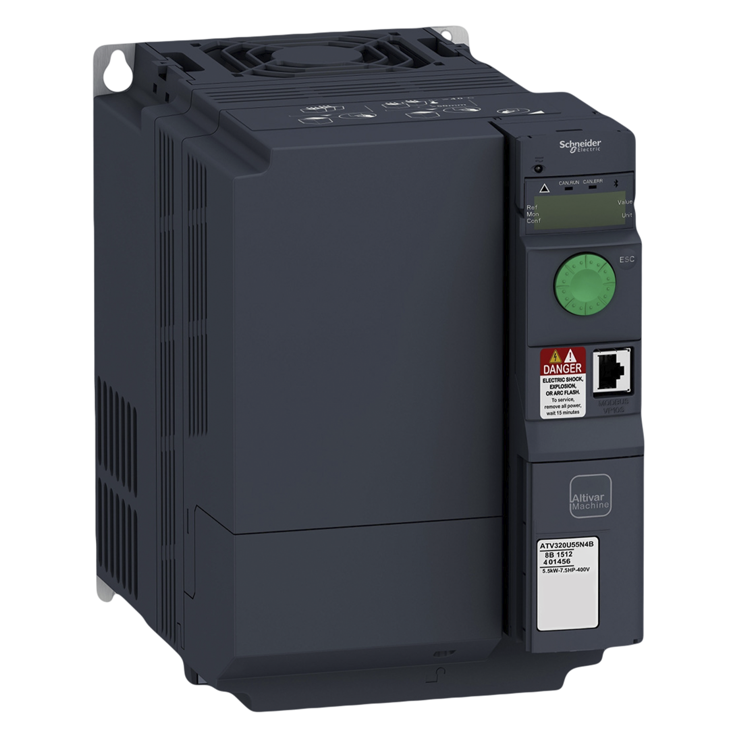 Variador ATV320 380VCA LO: 7,5kW/10HP HO: 5,5kW/7,5HP C/Filtro MB RTU Schneider Electric