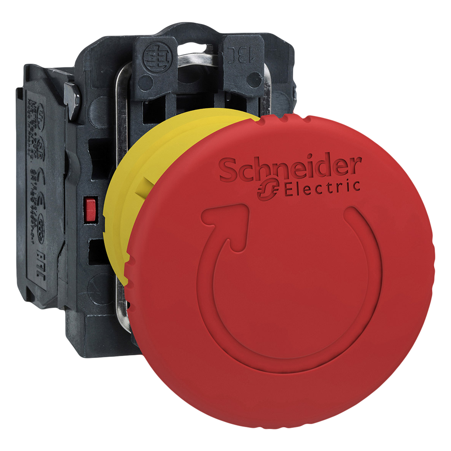 Pulsador Hongo XB5 Plástico 1NC Emergencia Pulsar-Girar Schneider Electric