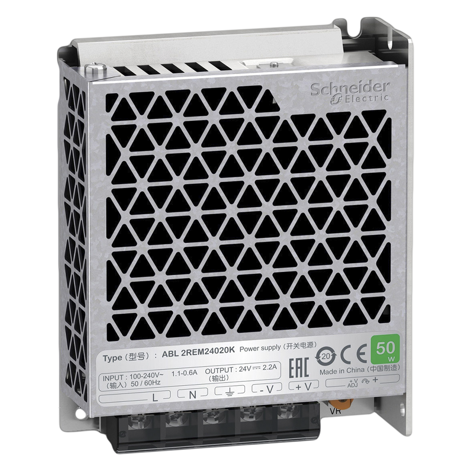 Fuente Monofásica ABL2 E: 100-240V S: 24VCC 2A Schneider Electric