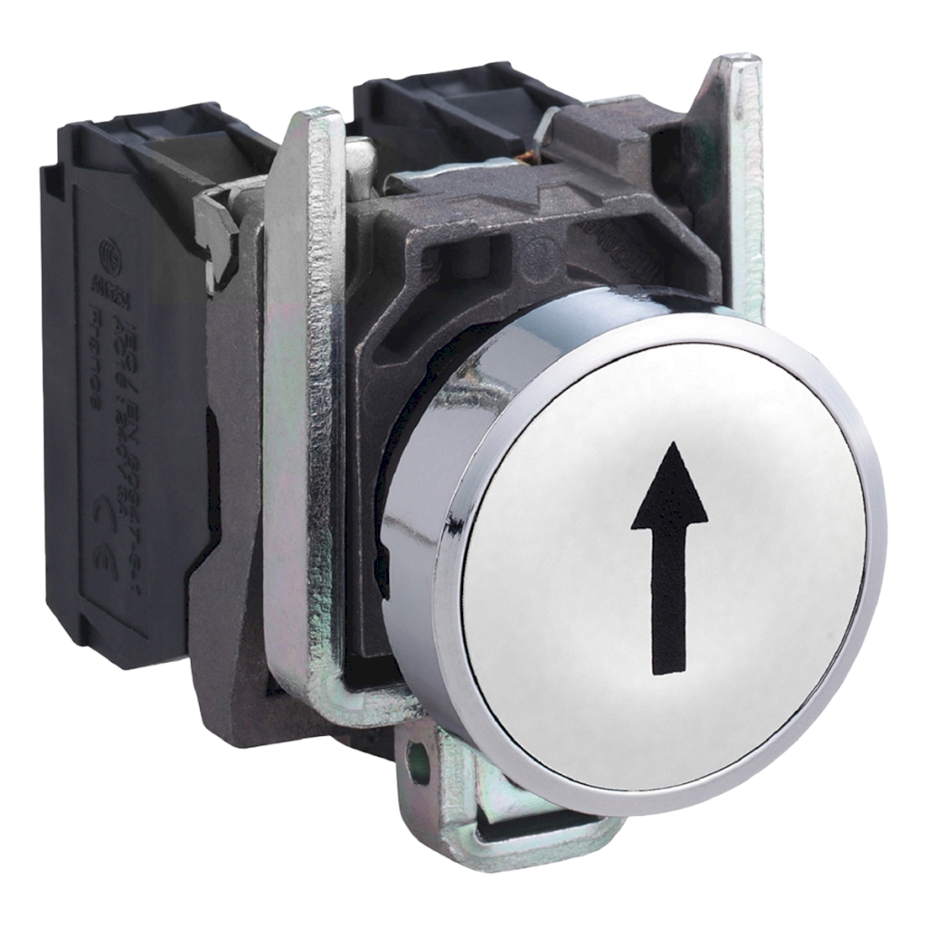 PULSADOR XB4 MET RASANTE BLANCO "I" 1NA XB4BA3341