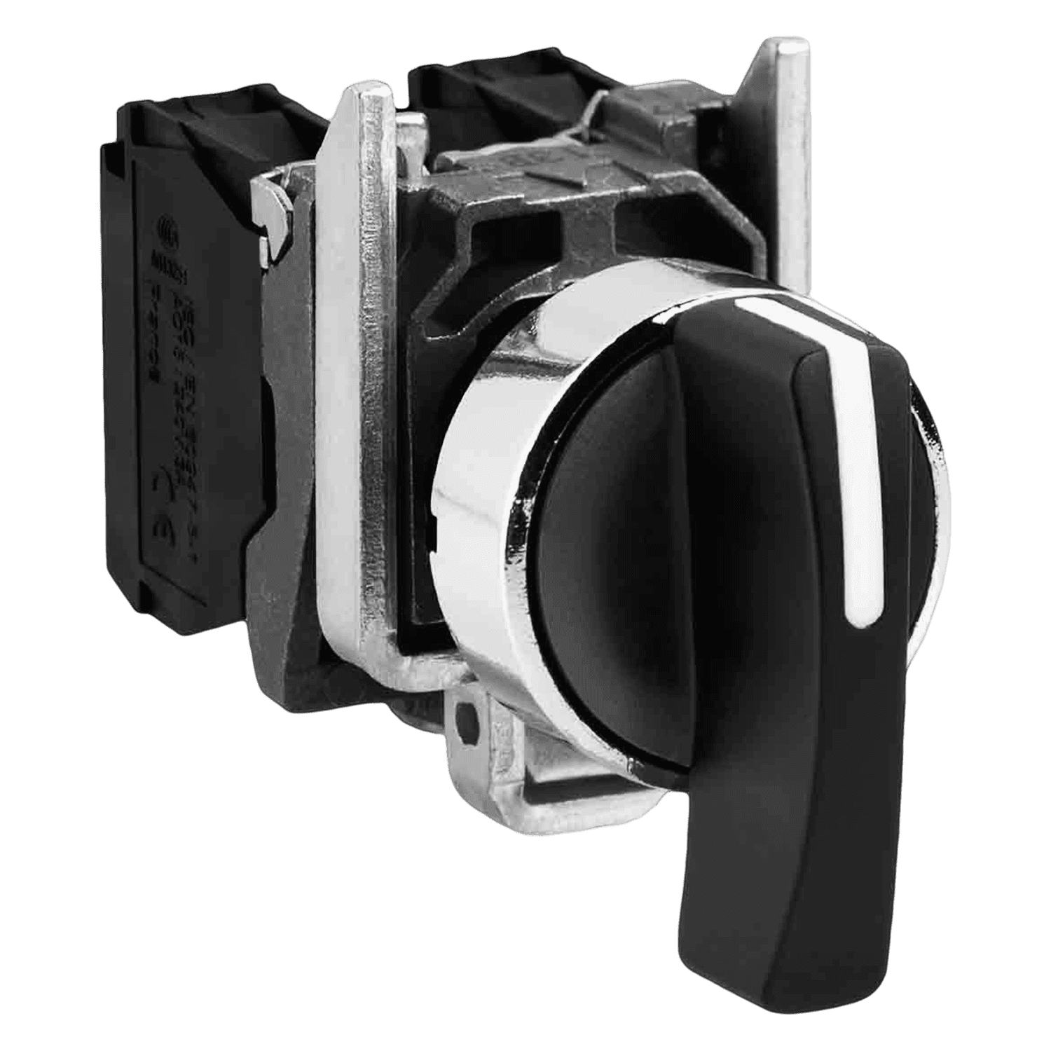 Perilla XB4 Metálica 3 Posiciones C/Retorno 2NA Maneta Larga Schneider Electric