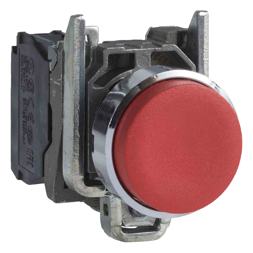 Pulsador XB4 Plástico Rojo 1NC Schneider Electric
