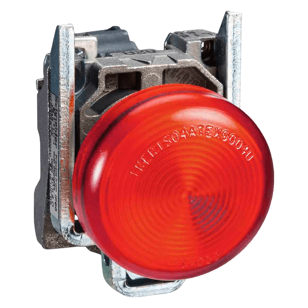 [29613] Ojo de Buey XB4 Metalico 24VCA/VCC 22mm Rojo Schneider Electric