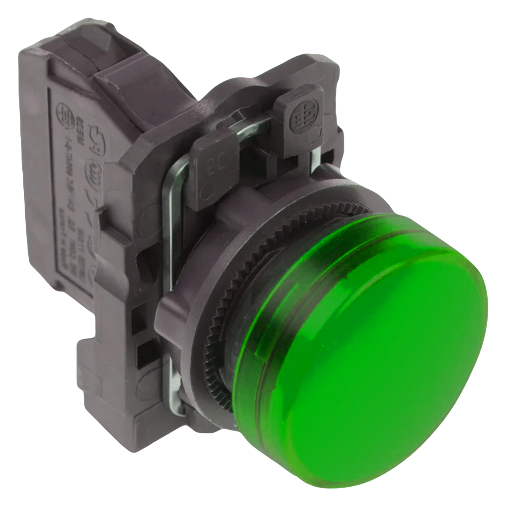 [29568] Ojo de Buey XB5 Plástico 220VCA/VCC 22mm Verde Schneider Electric