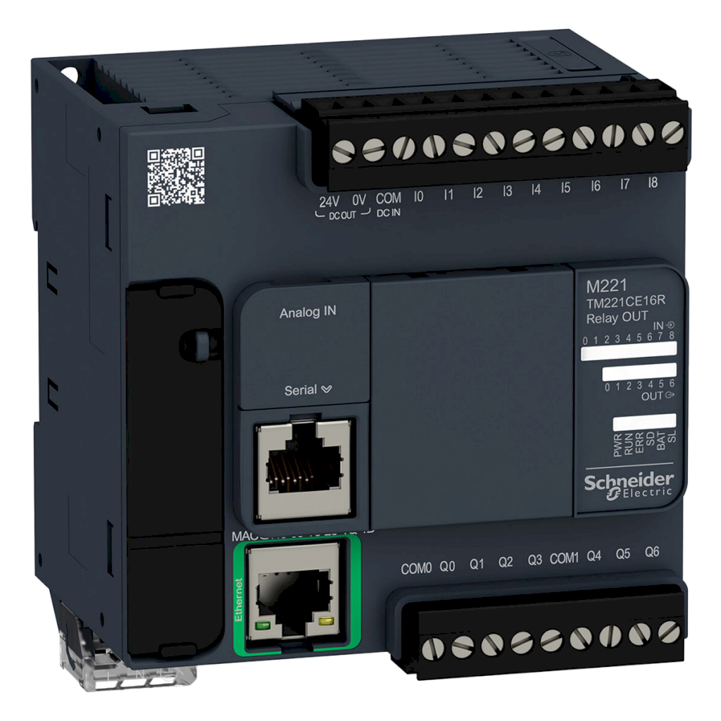 [29770] CPU M221 AC/DC/RELE (9DI/7SR/2AI) 240VCA TM221CE16R