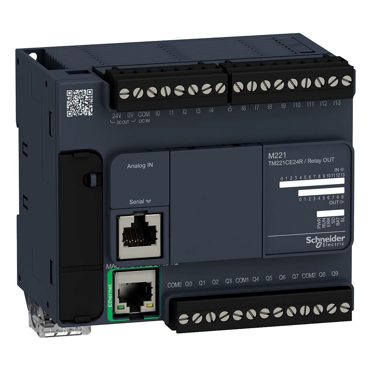 CPU M221 (14DI/10DO Relé/2AI) 1xMB RTU 1xMB TCP 220VCA Schneider Electric