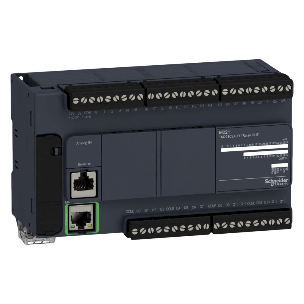 CPU M221 AC/DC/RELE (24DI/16SR/2AI) 240VCA TM221CE40R