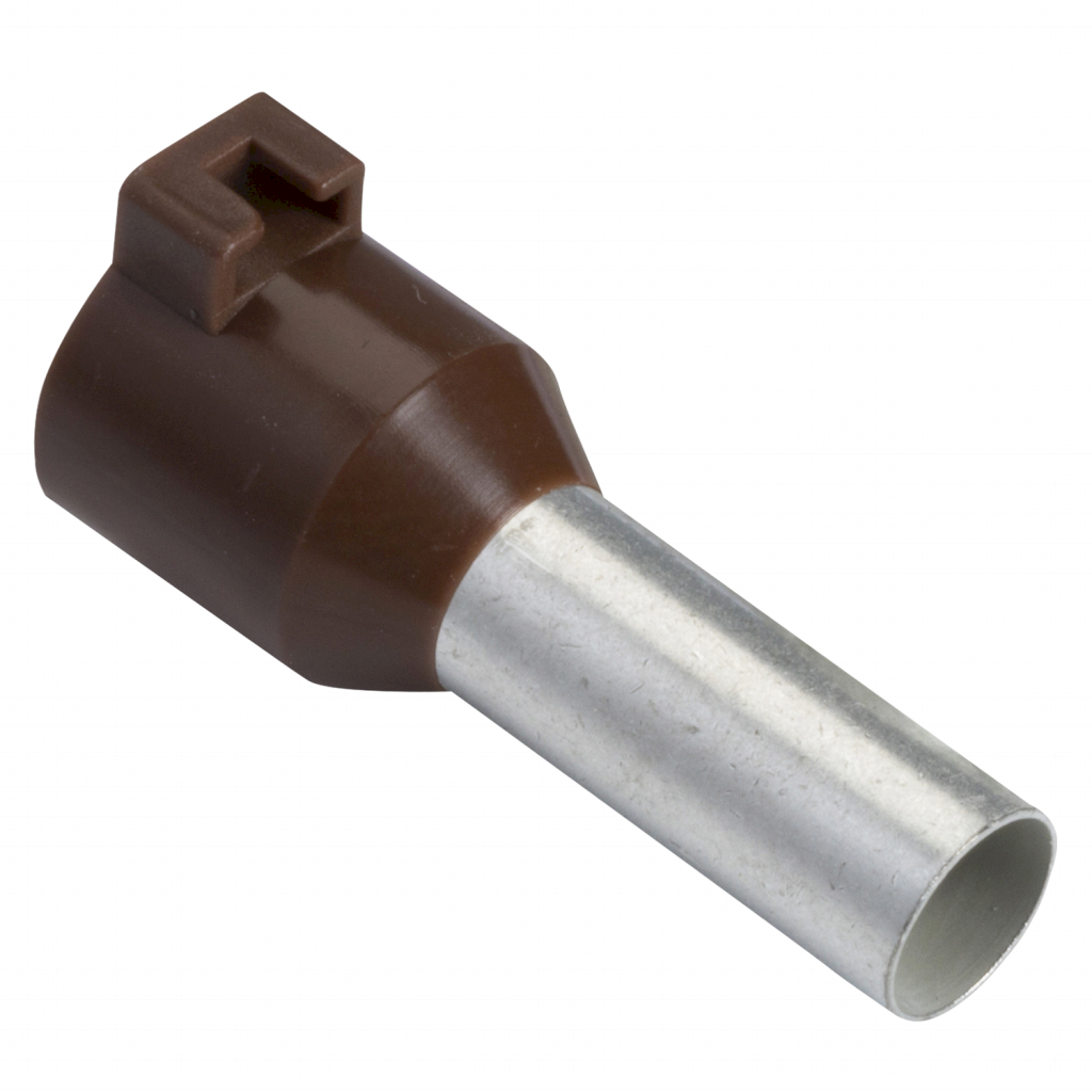 PUNTERA TUBULAR CON LENGUETA 10 MM2(X100) MARRON DZ5CA103