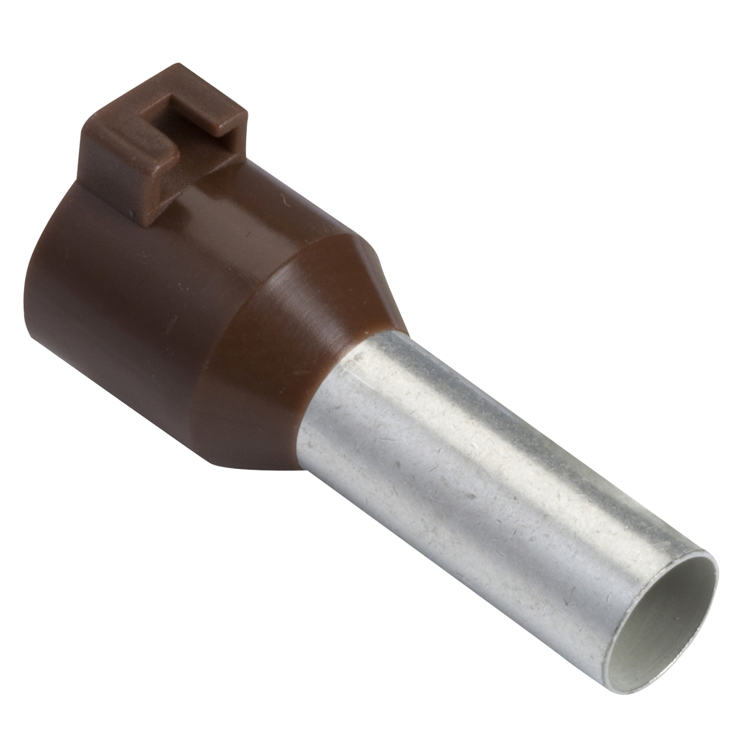 [29994] Puntera Tubular C/Lengueta 10mm2 18mm x100u Marrones Schneider Electric