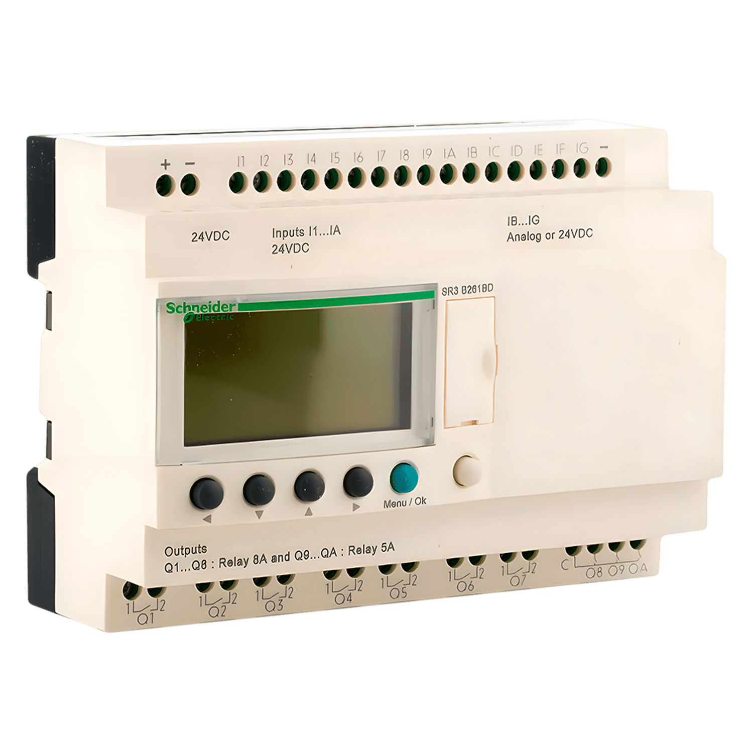 Zelio Logic II M 24VCC 16ED + 10SR C/Display Schneider Electric