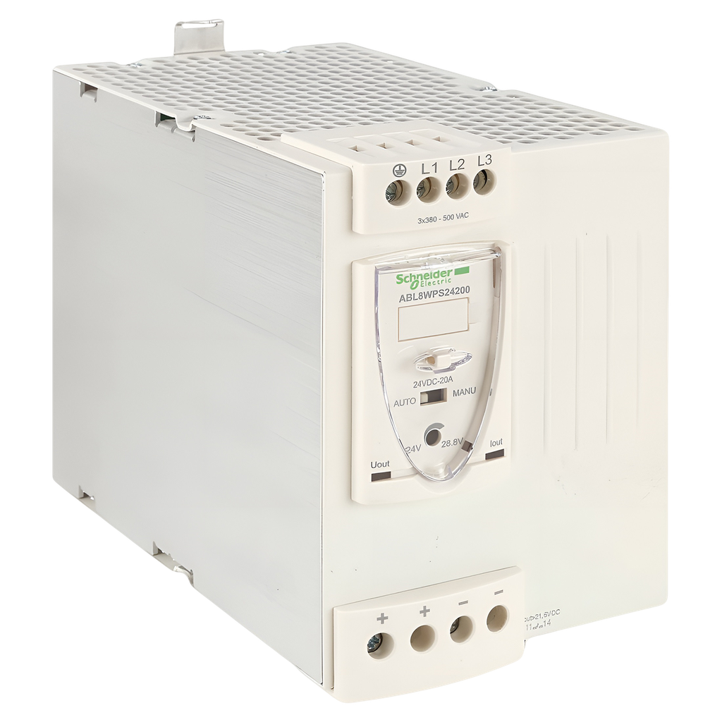 Fuente Trifásica E: 380/500V S: 24VCC 20A Schneider Electric