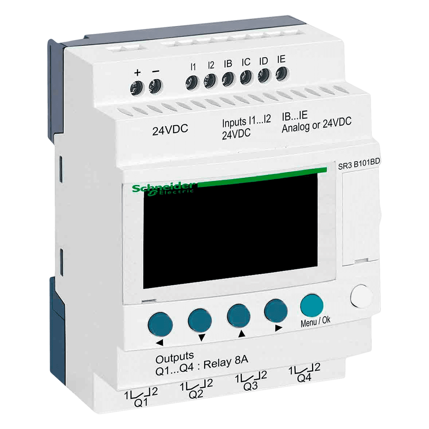 [30034] Zelio Logic II 24VCC 6ED + 4SR C/Display C/Reloj Schneider Electric
