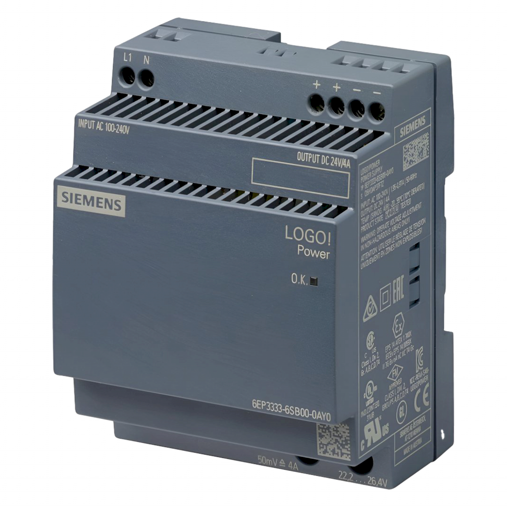 FUENTE MONOF E:220V S:24VCC 4 AMP LOGO! 100402328