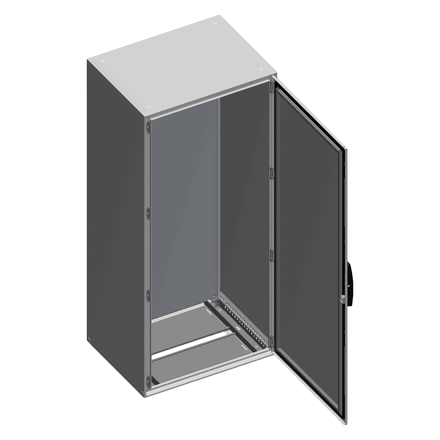 [15950] Armario Chapa Acero 1800x800x500mm C/Puerta C/Placa Gris Ral 7035 Schneider Electric