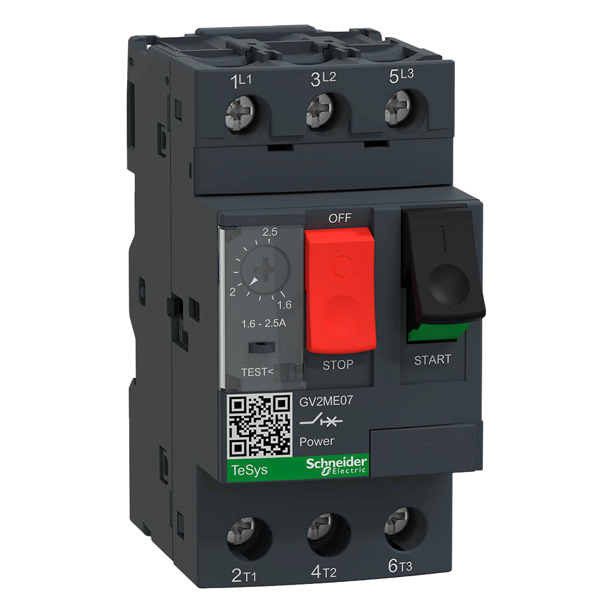 Guardamotor Magnetotérmico GV2 3P 1,6-2,5A 100kA Schneider Electric