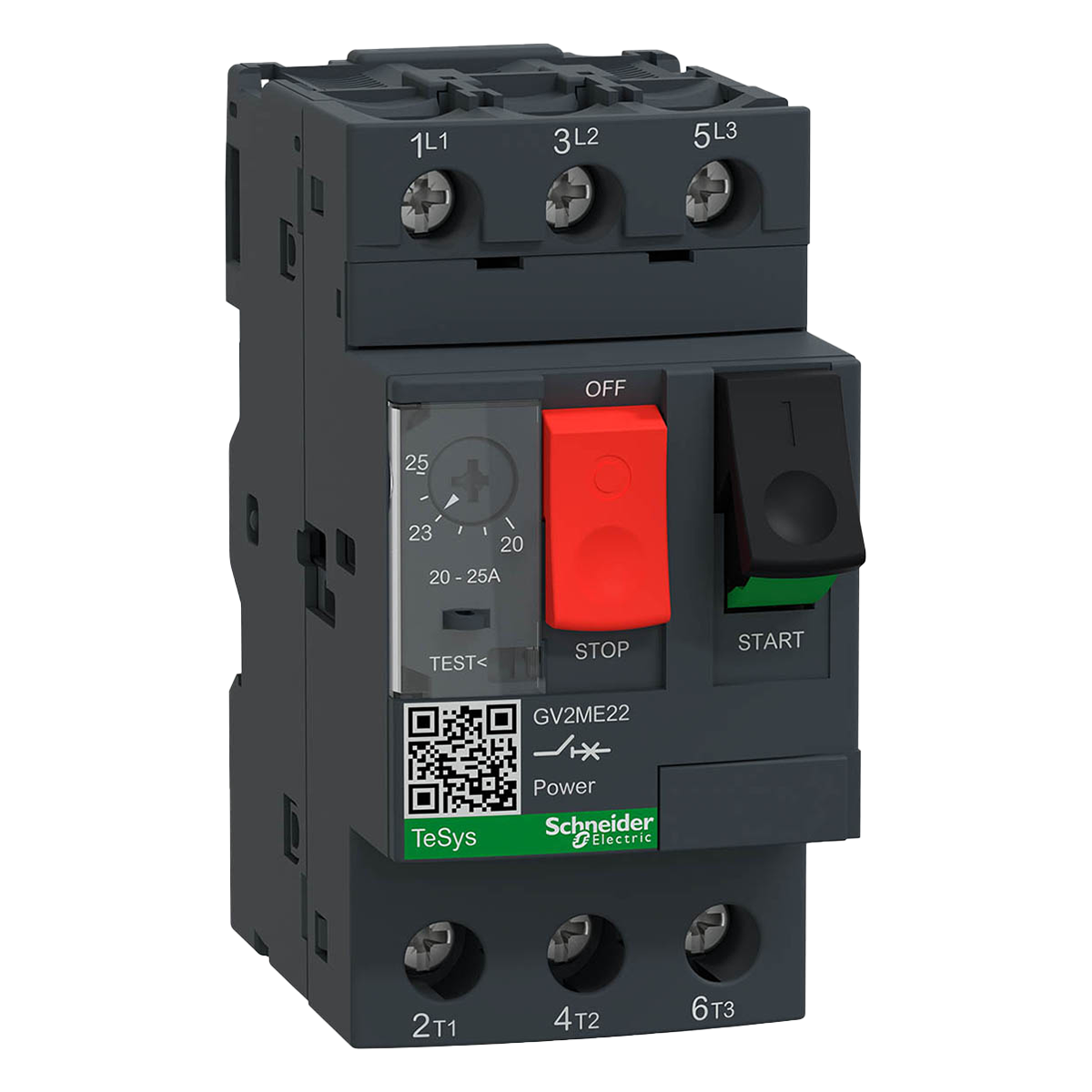 Guardamotor Magnetotérmico GV2 3P 20-25A 15kA Schneider Electric