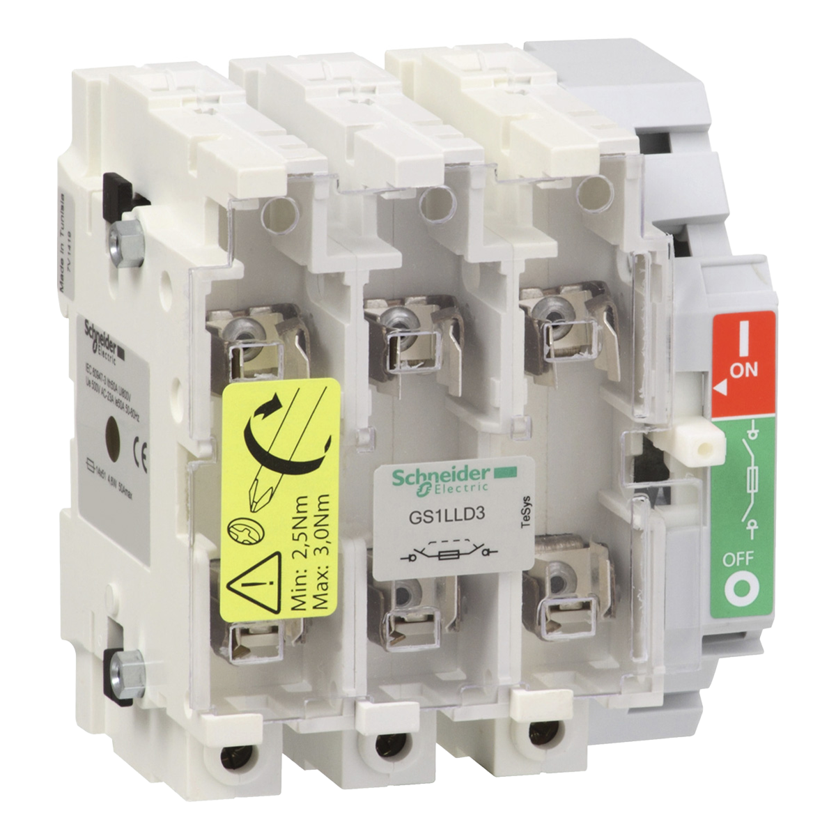 [21096] Interr. Rotativo Tesys GS 3P 160A 400VCA S/Maneta C/Portafusible Schneider Electric