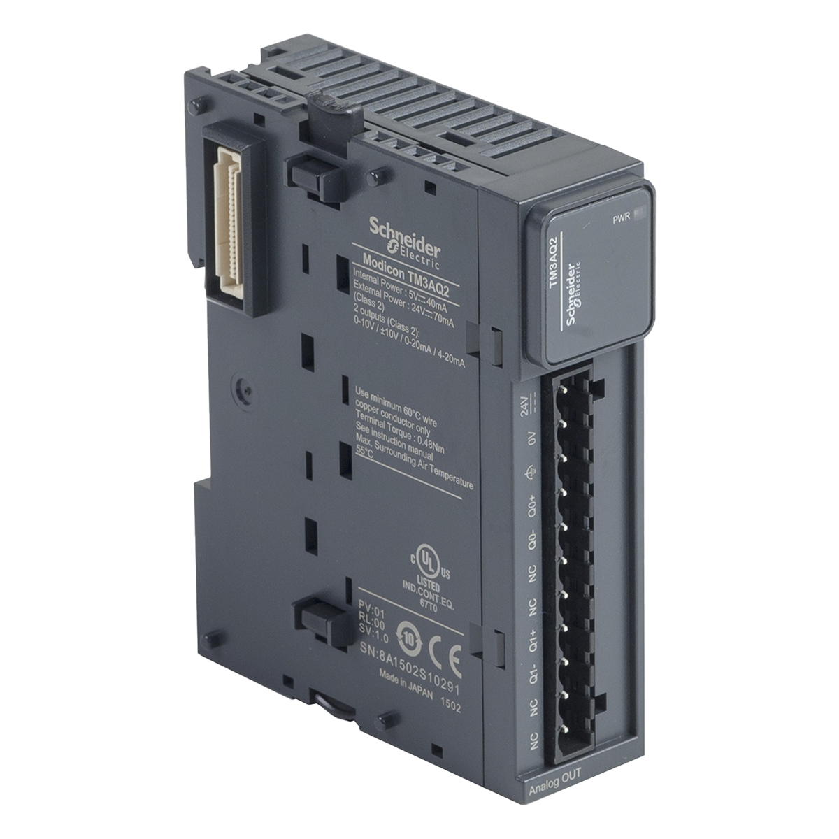 Módulo TM3 2 Salidas Analogicas 24VCC Schneider Electric