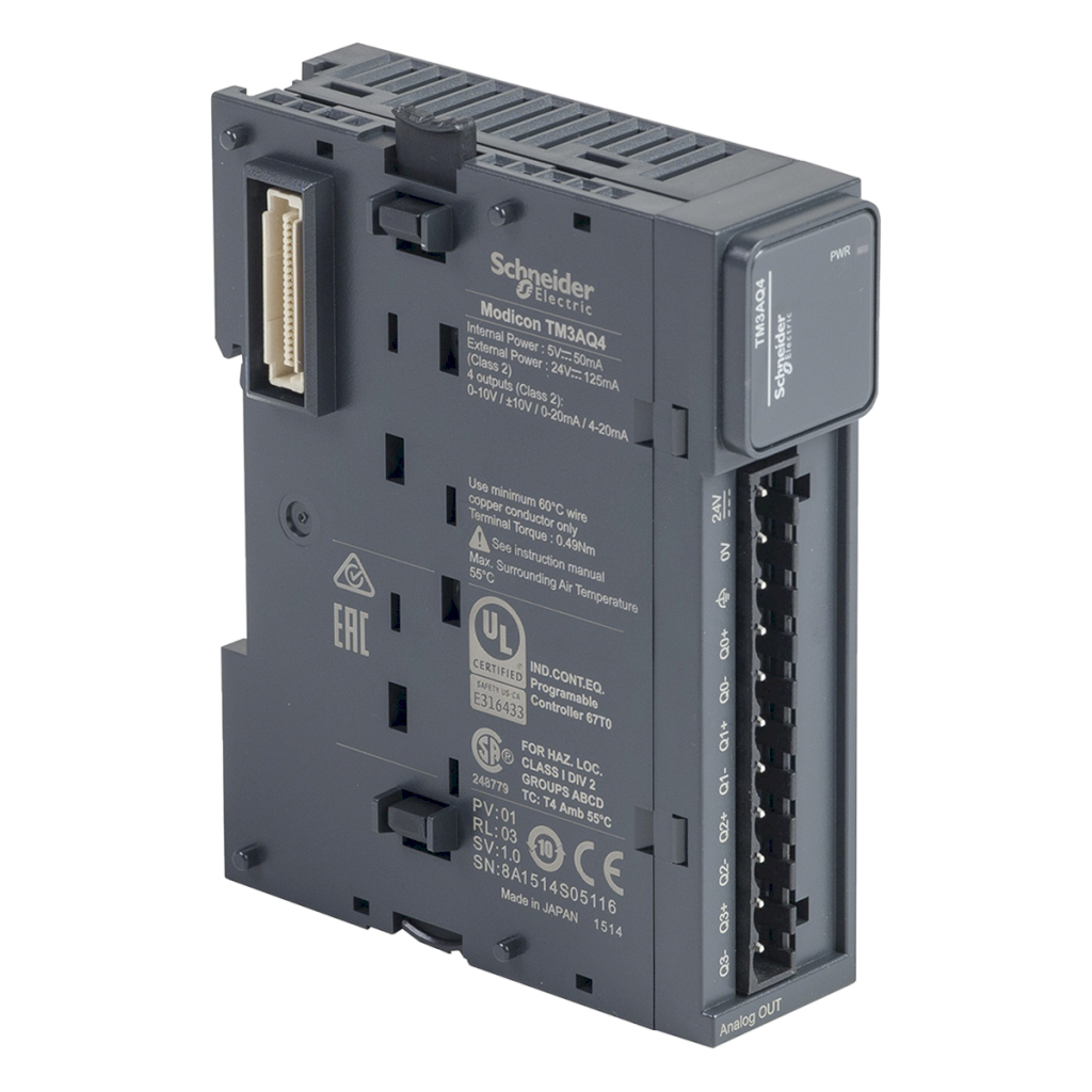 [21743] MODULO TM3 4S ANALOGICAS 10..0..10V / 0..4..20mA TM3AQ4