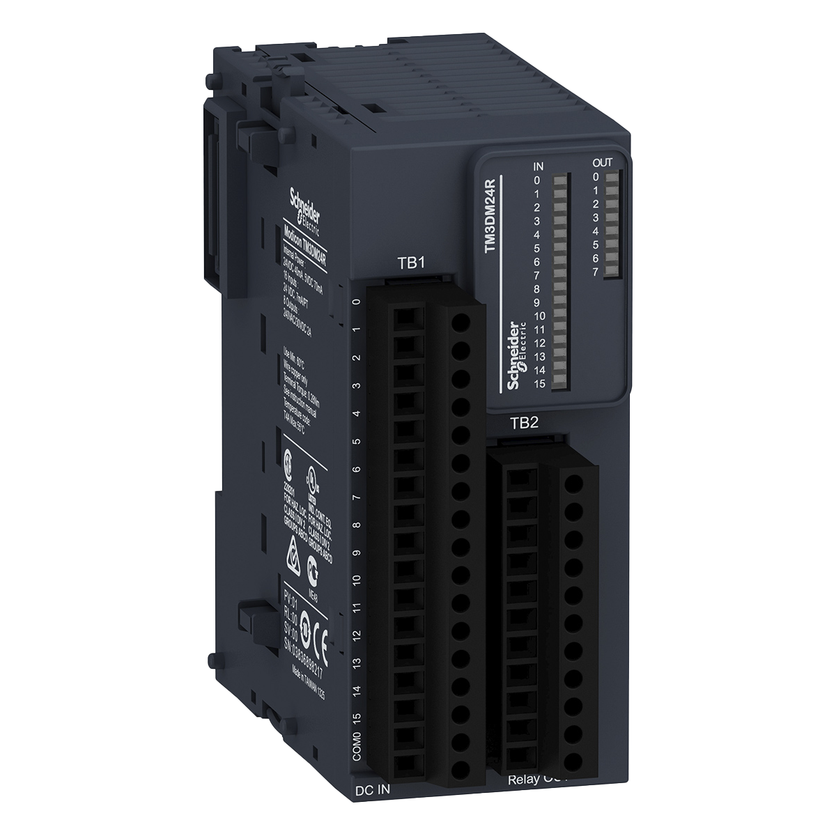 Módulo TM3 16ED + 8SR 24 VCC/CA Tornillo Schneider Electric