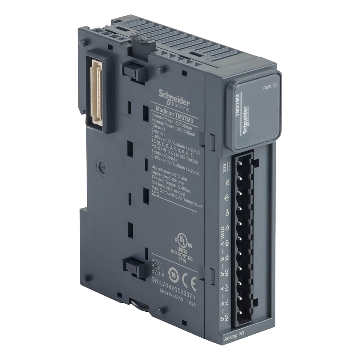 [21754] Módulo TM3 2EA U/I/RTD/TC + 1SA U/I Tornillo Schneider Electric