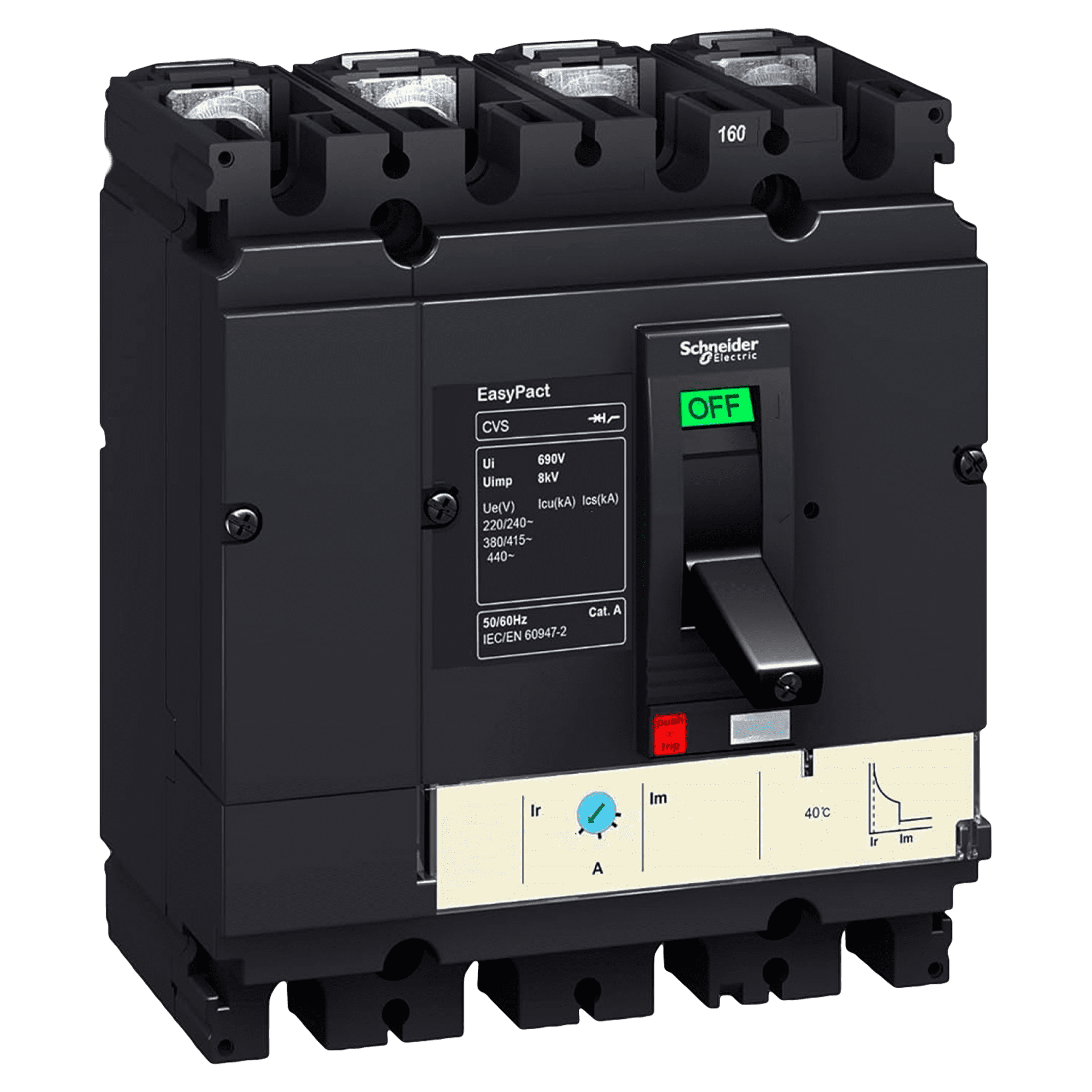 Interr. CVS160B 4P 125A 690VCA Schneider Electric