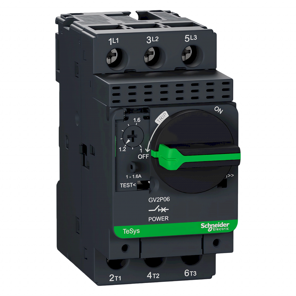 GUARDAMOTOR MAGTERM 3P 1/1.6 100KA GV2P06