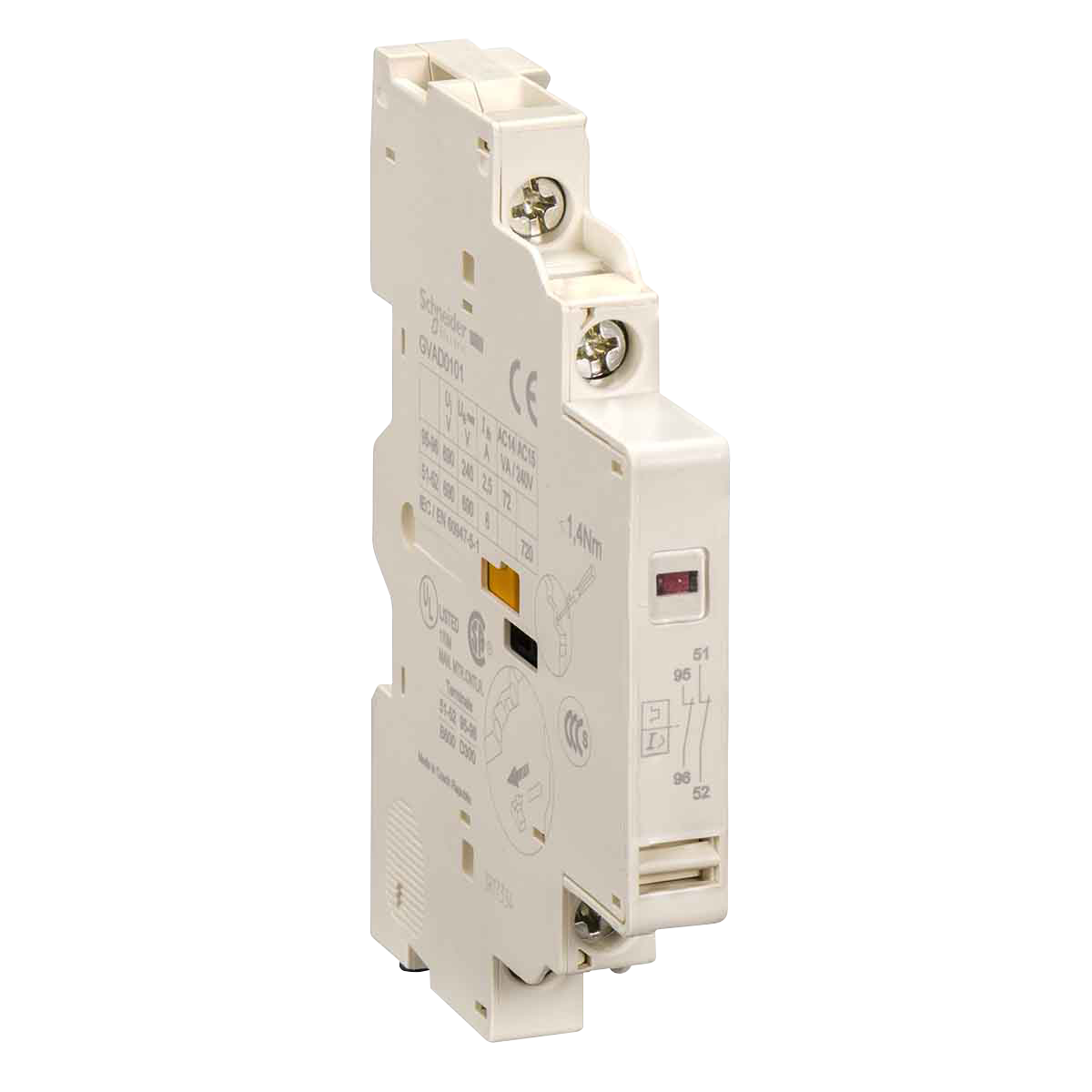 Contacto Auxiliar Lateral GM 1NC+1NA Schneider Electric