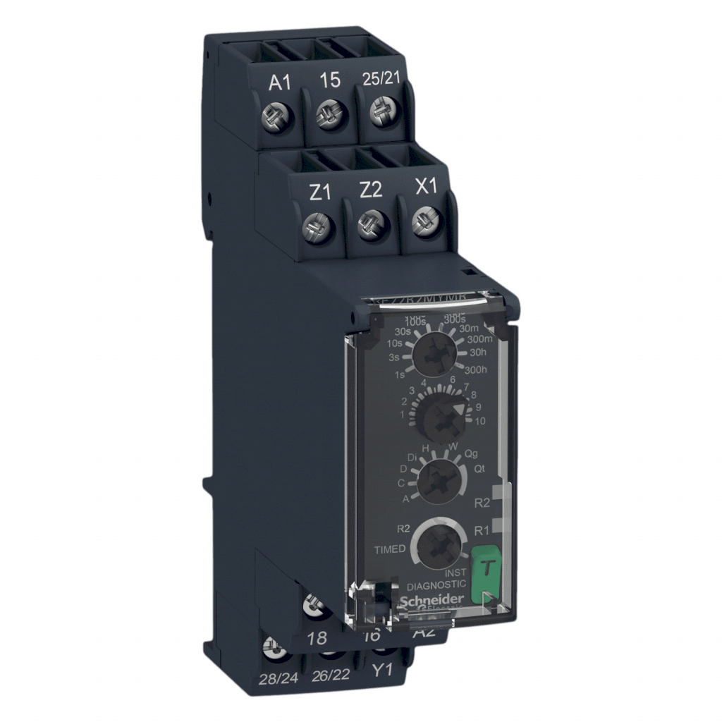 [24756] Temporizador  Harmony Zelio Time Multifuncion 1C/O + 1C/O Instantaneo Estandar Schneider Electric