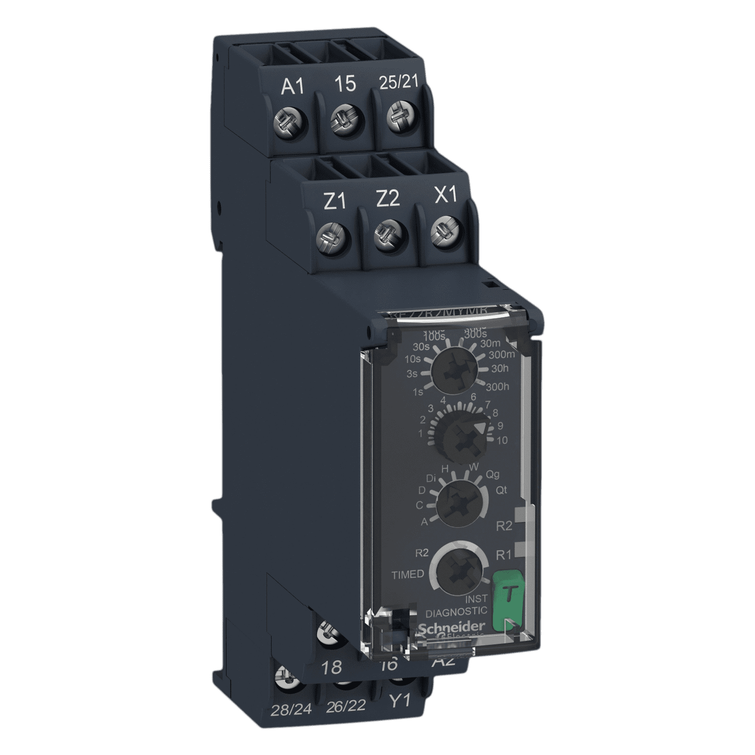 [24756] Temporizador Harmony Zelio Time Multifunción 1C/O + 1C/O Instantaneo Estandar Schneider Electric