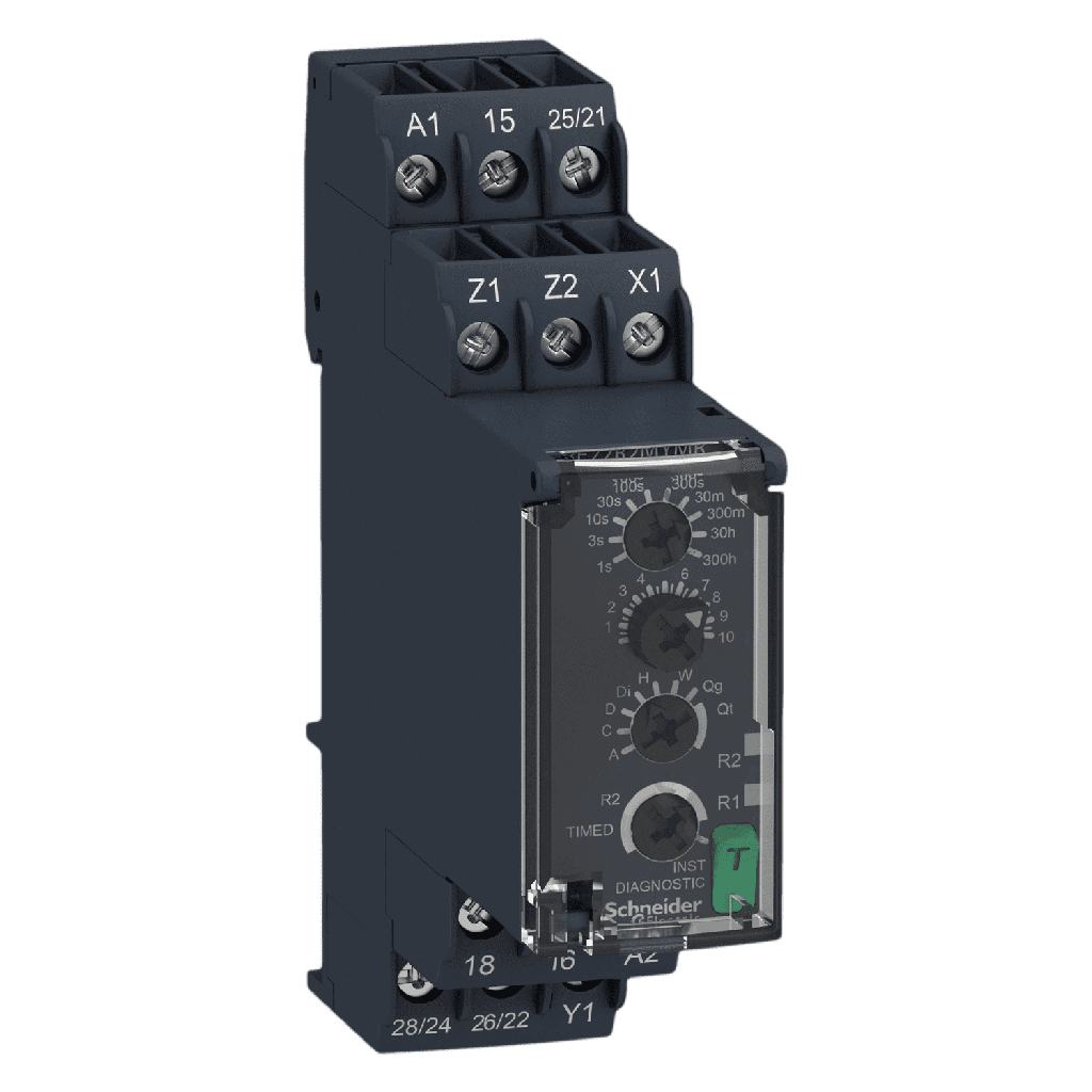 [24756] Temporizador Harmony Zelio Time Multifunción 1C/O + 1C/O Instantaneo Estandar Schneider Electric