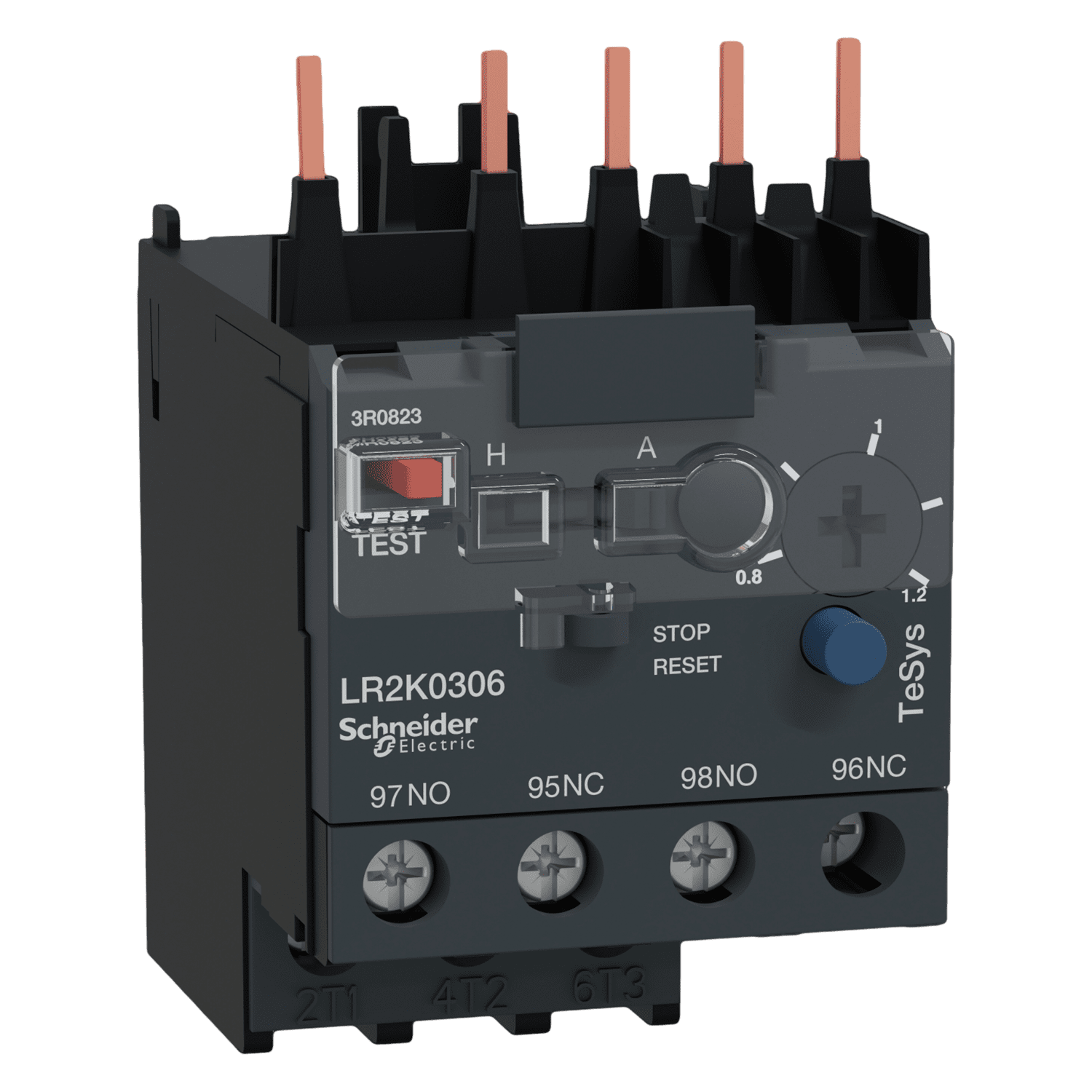 Relé Térmico 3P 690VCA 1,2A Rango Ajuste 0,8-1,2A Protección T Schneider Electric