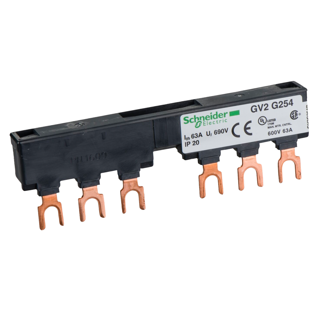 Peine 63A 3 Polos P/2 Derivaciones 54mm Schneider Electric