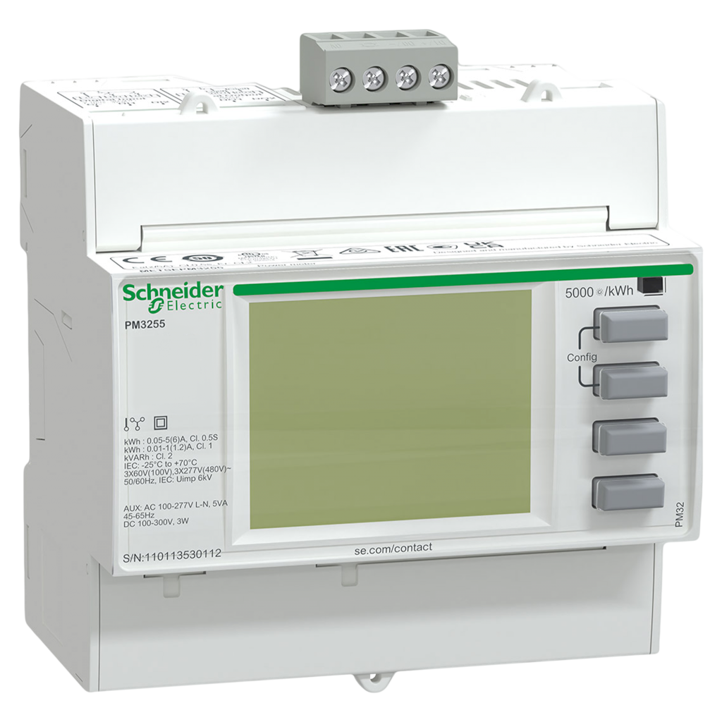 MEDIDOR POWERLOGIC PM3255 C0,5S HASTA 15H MODBUS RS485 2ED+2SD METSEPM3255