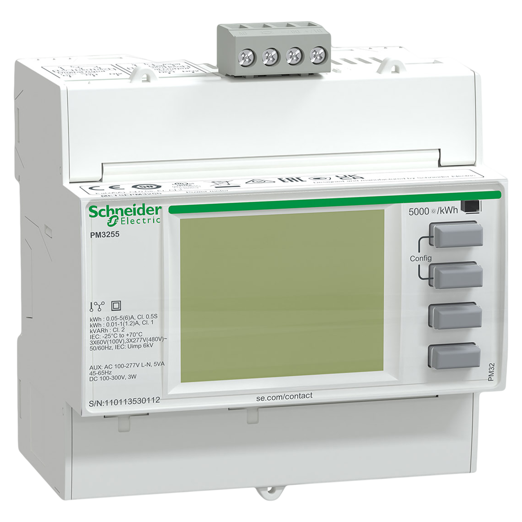 Medidor Powerlogic 1xRS485 Corriente TI 1/5A 220/380VCA 220VCC Schneider Electric